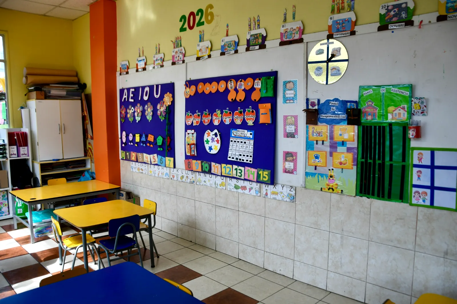 Sala de clases en Escuela de Lenguaje Magos Recoleta